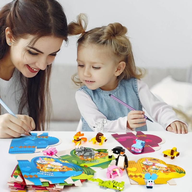 Paws & Hearts Valentines Building Cards