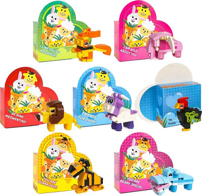 Paws & Hearts Valentines Building Cards